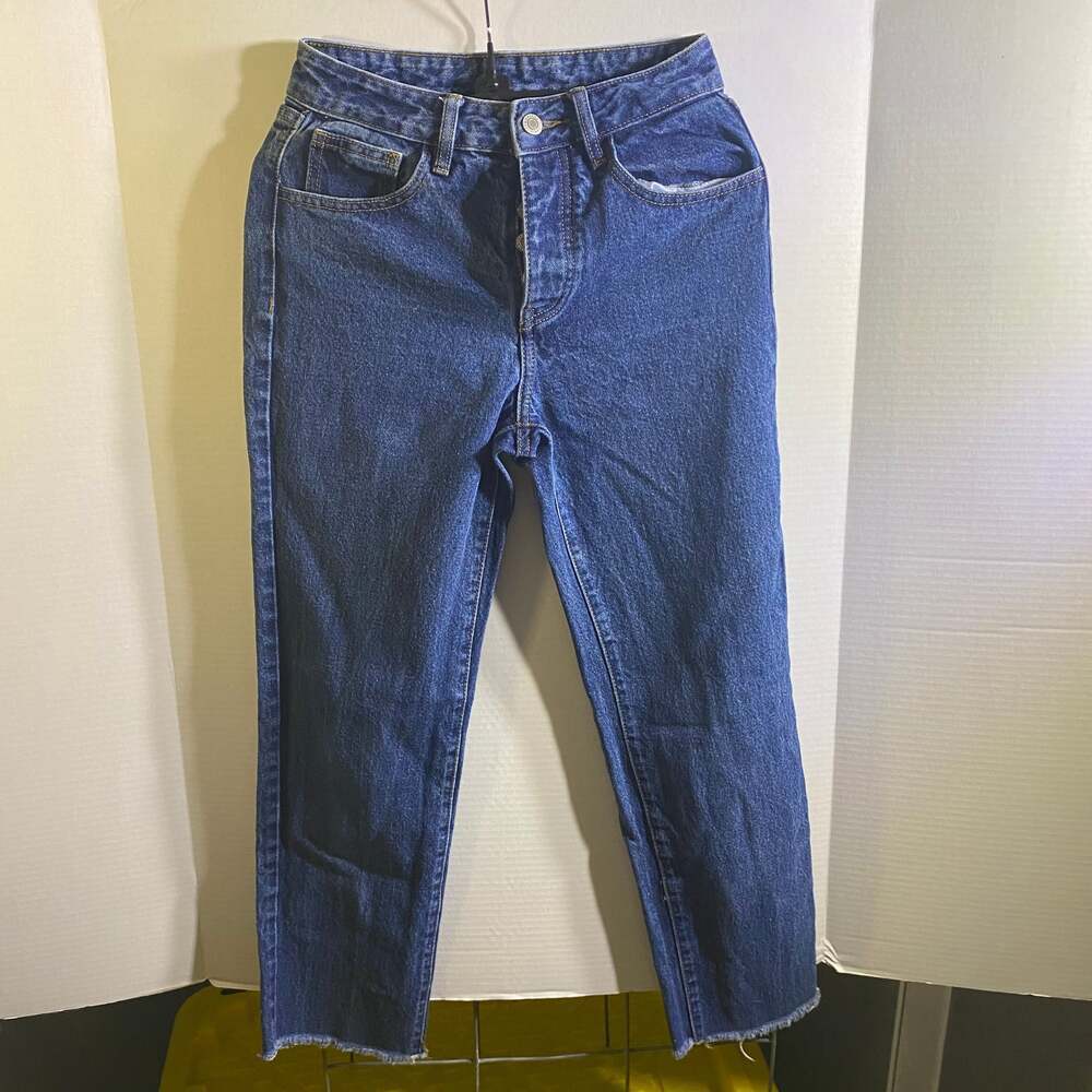 J. Galt S women's straight leg frayed‎ denim jeans